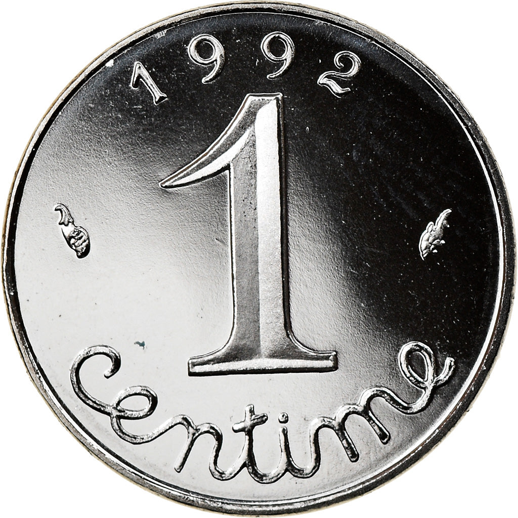 Coin, France, Épi, Centime, 1992, Paris, BE, MS(65-70), Stainless Steel