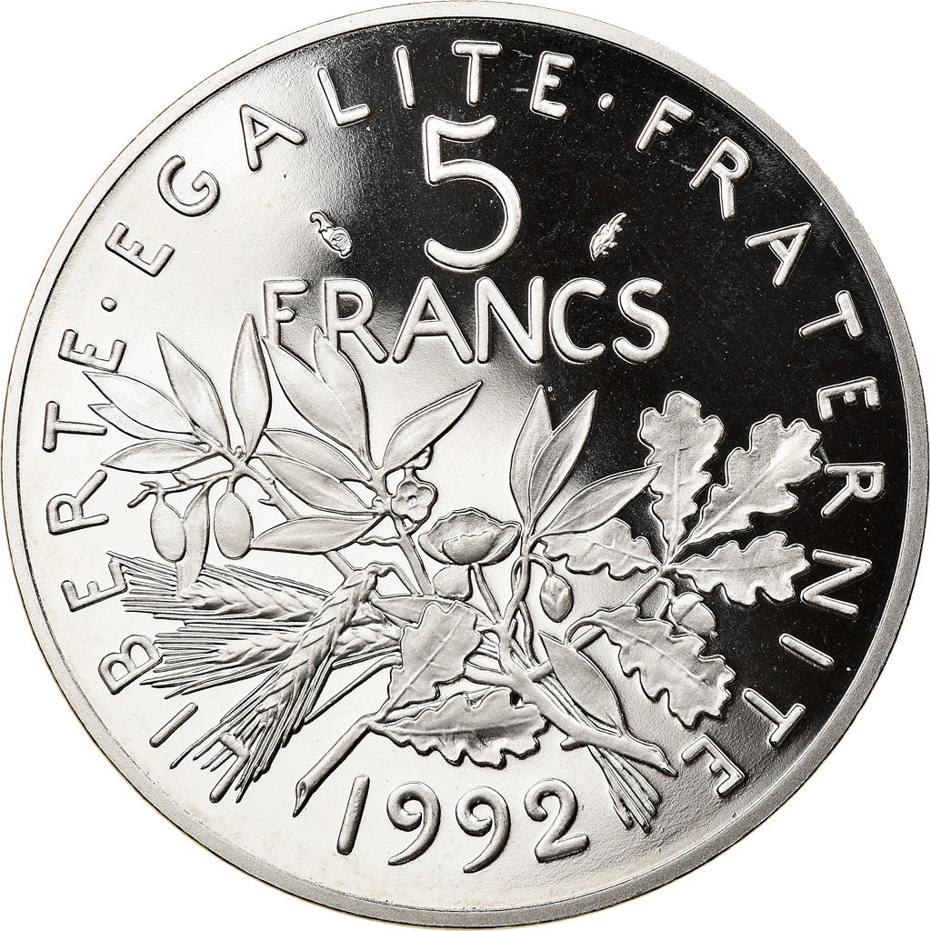 Coin, France, Semeuse, 5 Francs, 1992, Paris, BE, MS(65-70), Nickel Clad