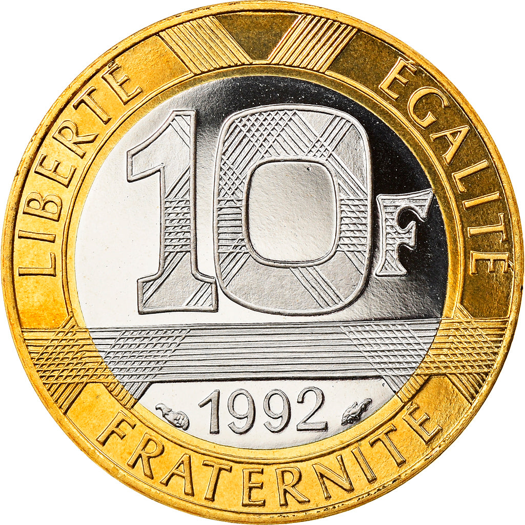 Monnaie, France, Génie, 10 Francs, 1992, Paris, BE, FDC, Aluminum-Bronze