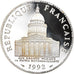 Moneta, Francja, Panthéon, 100 Francs, 1992, Paris, BE, MS(65-70), Srebro