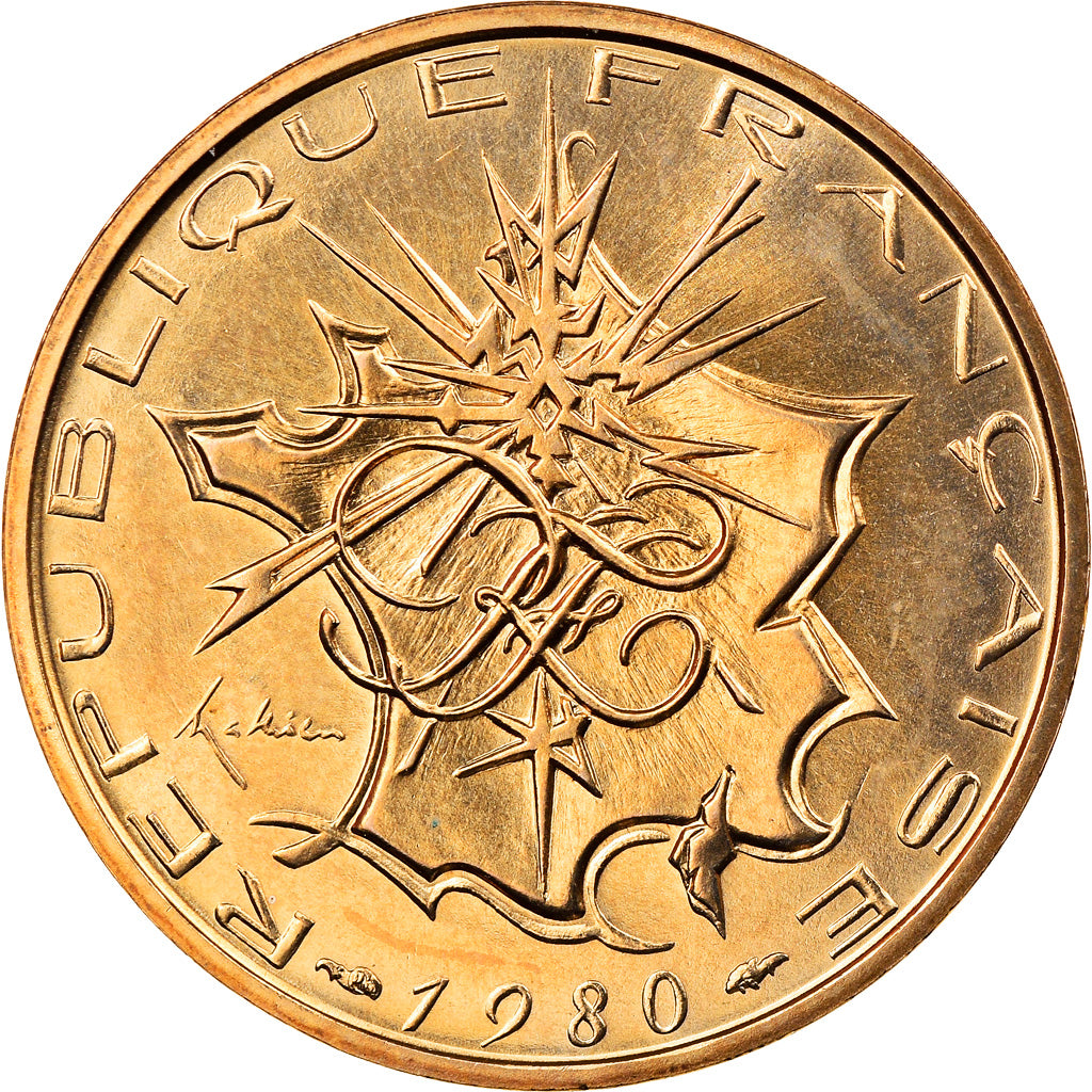 Monnaie, France, Mathieu, 10 Francs, 1980, Paris, FDC, Nickel-brass