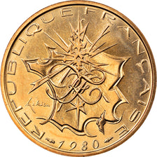 Monnaie, France, Mathieu, 10 Francs, 1980, Paris, FDC, Nickel-brass