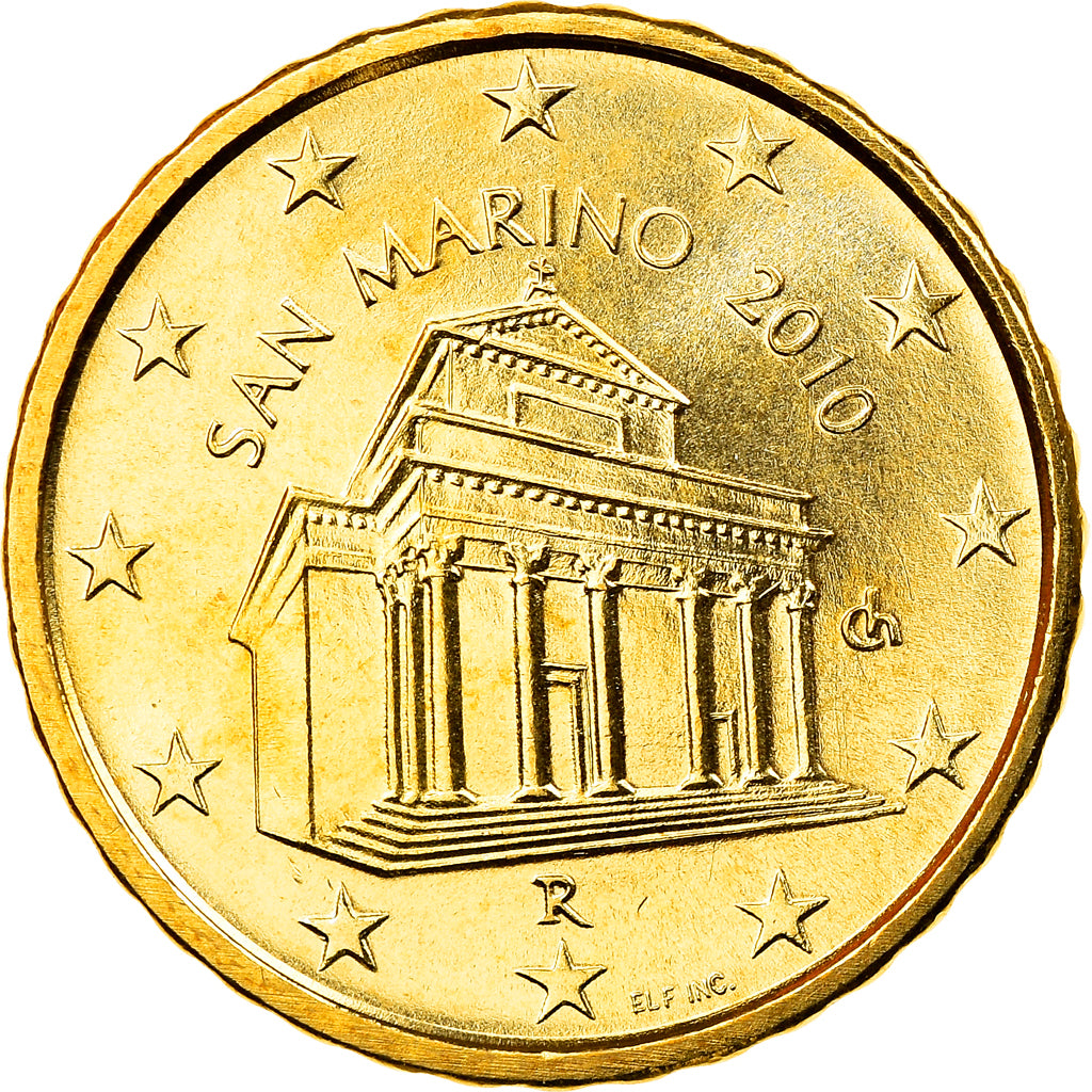 San Marino, 10 Euro Cent, 2010, Rome, FDC, Ottone, KM:482