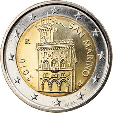 San Marino, 2 Euro, 2010, Rome, MS(65-70), Bi-Metallic, KM:486