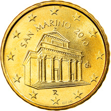 San Marino, 10 Euro Cent, 2010, Rome, FDC, Laiton, KM:443
