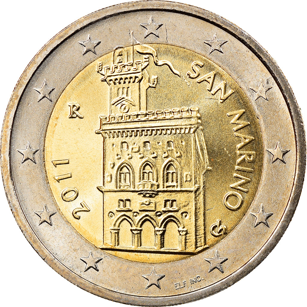 San Marino, 2 Euro, 2011, Rome, FDC, Bi-metallico, KM:486