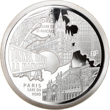 France, Monnaie de Paris, 10 Euro, Gare du Nord - Saint-Pancras, 2013, Paris