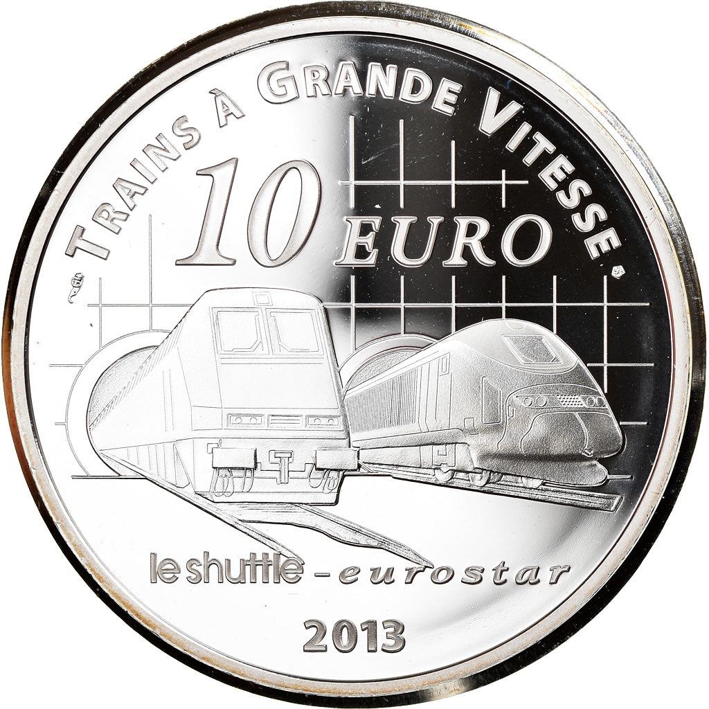 França, Monnaie de Paris, 10 Euro, Gare du Nord - Saint-Pancras, 2013, Paris