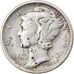 Monnaie, États-Unis, Mercury Dime, Dime, 1918, U.S. Mint, Philadelphie, TB+