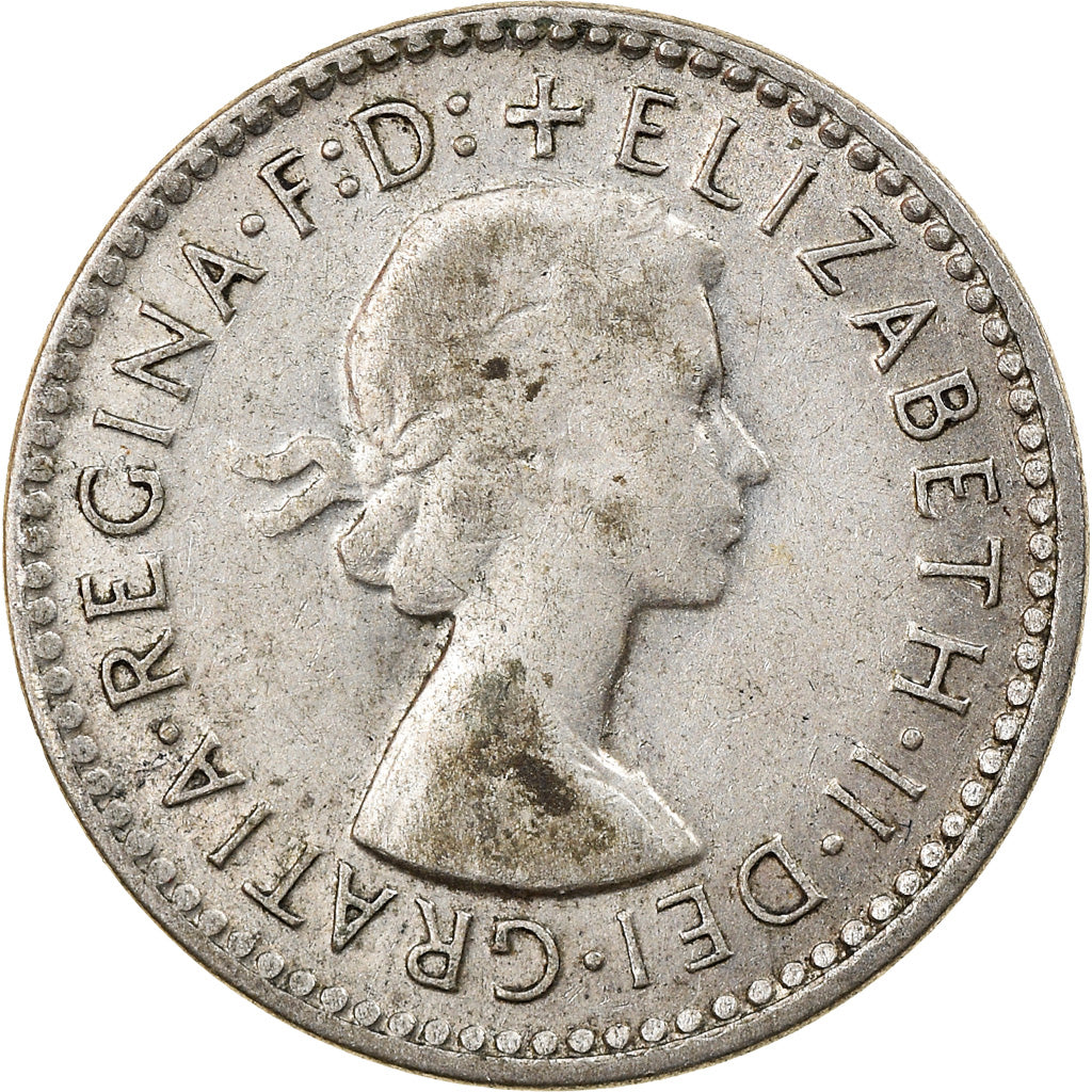 Monnaie, Australie, Elizabeth II, Threepence, 1958, Melbourne, TTB, Argent