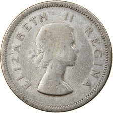 Monnaie, Afrique du Sud, Elizabeth II, Shilling, 1954, TB, Argent, KM:49