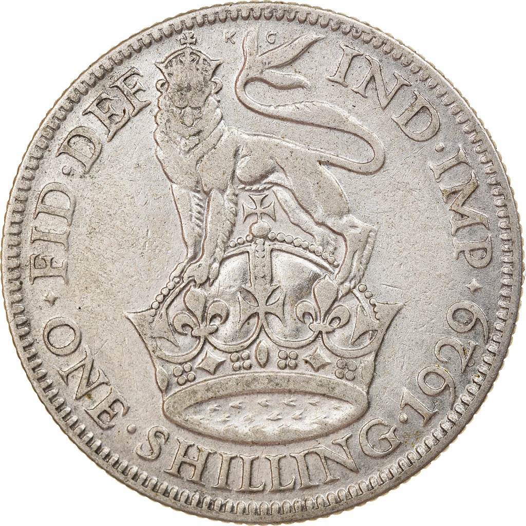 Coin, Great Britain, George V, Shilling, 1929, VF(30-35), Silver, KM:833