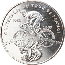 Frankreich, 1/4 Euro, Tour de France, 2003, STGL, Silber, Gadoury:EU70, KM:1995