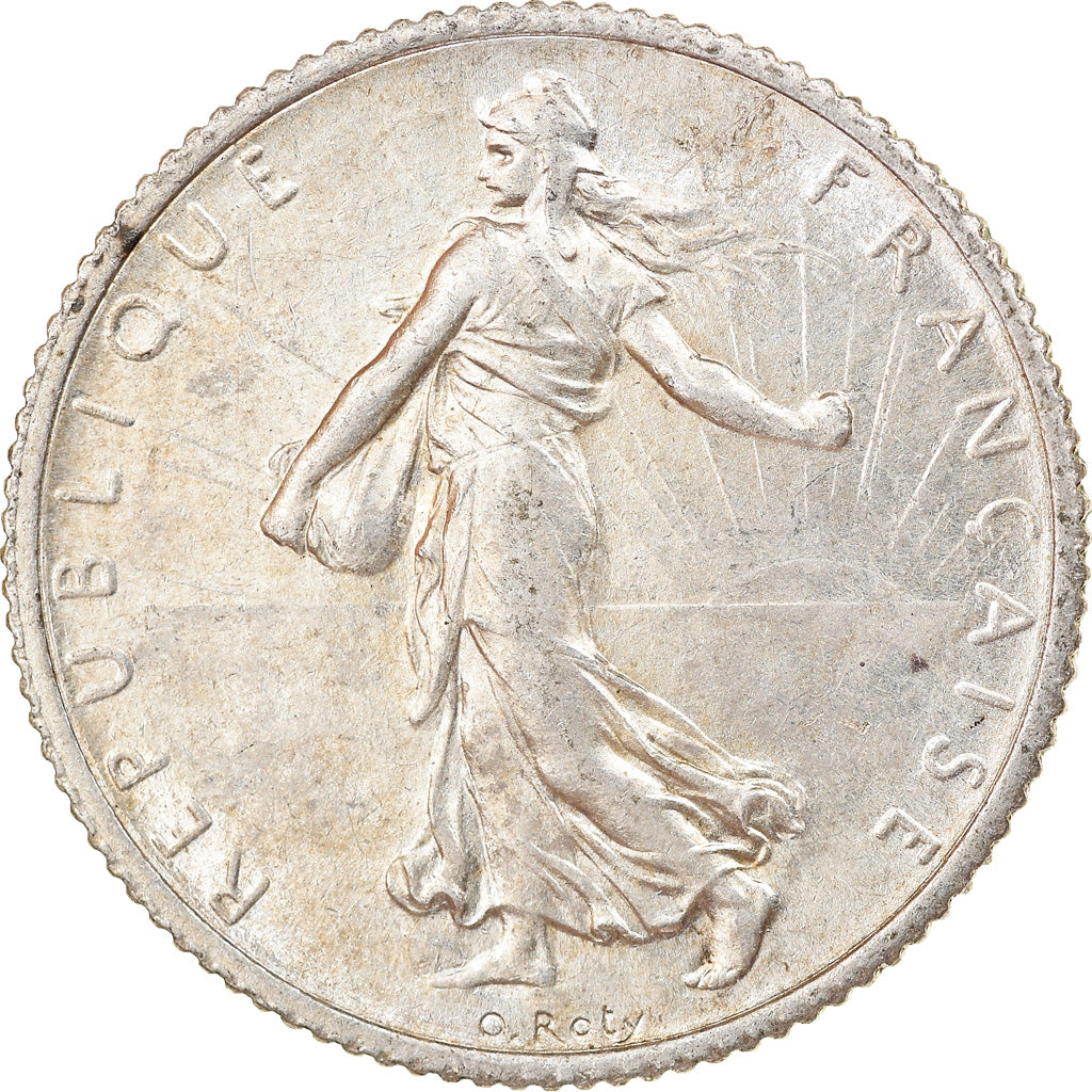 Moneta, Francia, Semeuse, Franc, 1919, Paris, SPL-, Argento, KM:844.1