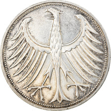 Coin, GERMANY - FEDERAL REPUBLIC, 5 Mark, 1972, Stuttgart, EF(40-45), Silver