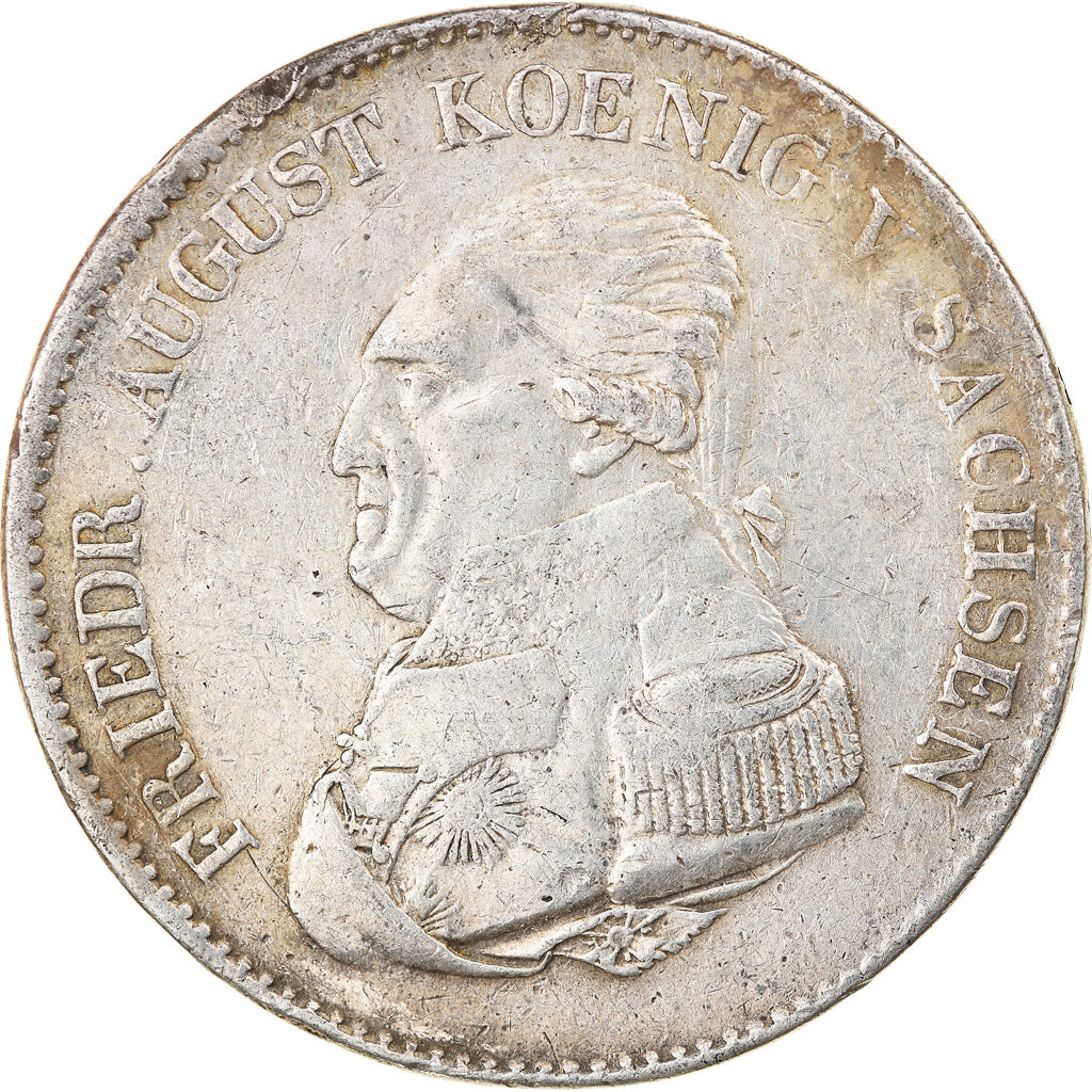 Monnaie, Etats allemands, SAXONY-ALBERTINE, Friedrich August I, Thaler, 1823