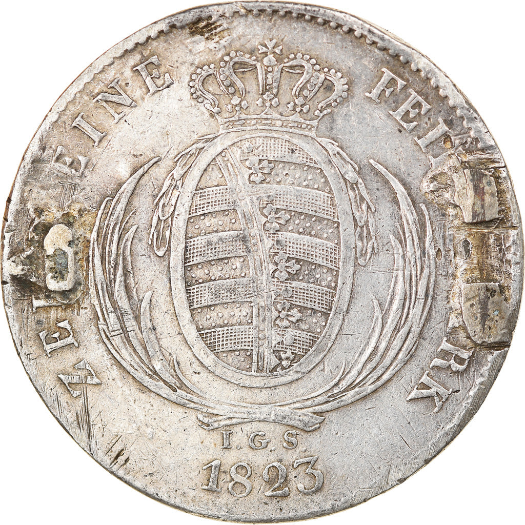 Monnaie, Etats allemands, SAXONY-ALBERTINE, Friedrich August I, Thaler, 1823
