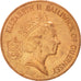 Coin, Guernsey, Elizabeth II, 2 Pence, 1990, AU(55-58), Bronze, KM:41