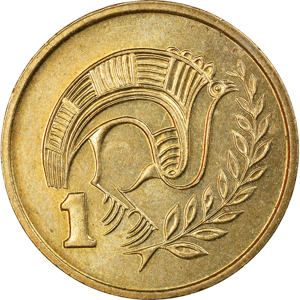 Moeda, Chipre, Cent, 1985, EF(40-45), Níquel-Latão, KM:53.1