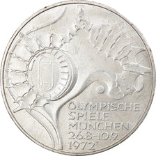 Münze, Bundesrepublik Deutschland, 10 Mark, 1972, Munich, VZ, Silber, KM:133