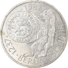 Monnaie, République fédérale allemande, 10 Mark, 1987, Hamburg, Germany, TTB