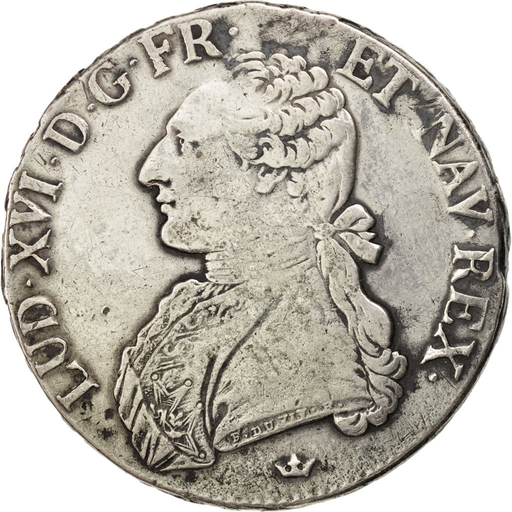 FRANCE, Écu aux branches d'olivier, ECU, 1788, Toulouse, KM #564.10, VF(30-35), 