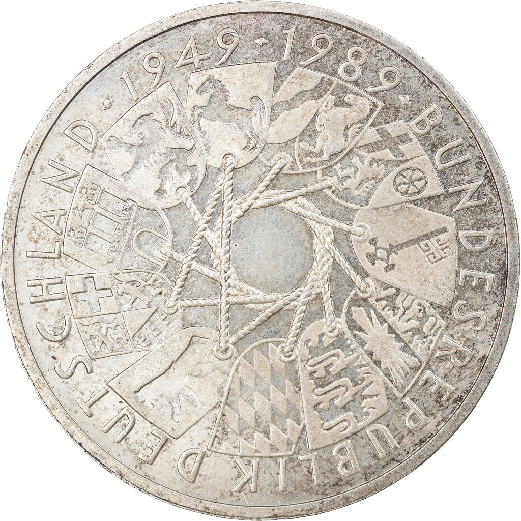Moneta, GERMANIA - REPUBBLICA FEDERALE, 10 Mark, 1989, Munich, Germany, SPL-