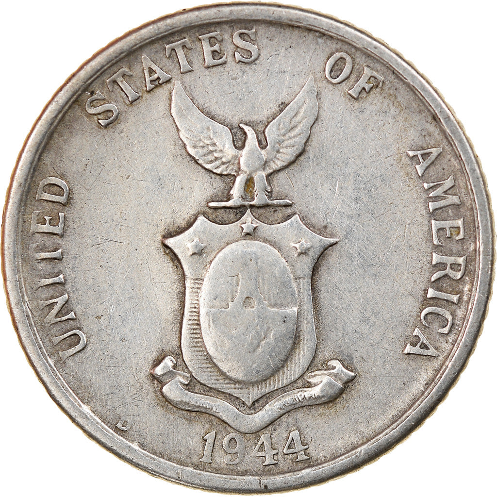 Münze, Philippinen, 20 Centavos, 1944, S+, Silber, KM:182