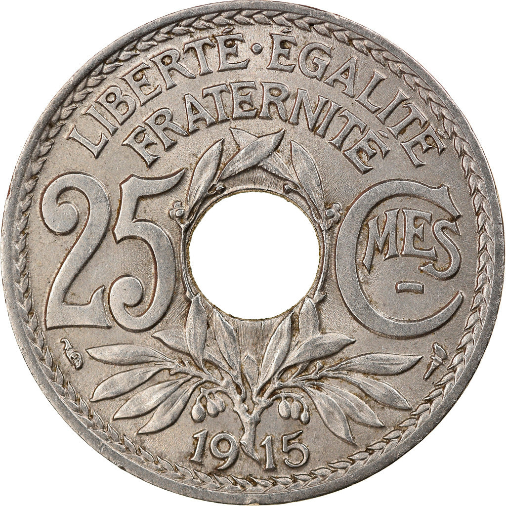 Monnaie, France, Lindauer, 25 Centimes, 1915, SUP, Nickel, Gadoury:379, KM:867