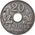 Monnaie, France, État français, 20 Centimes, 1944, Paris, SUP, Iron