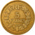 Coin, France, Lavrillier, 5 Francs, 1939, Paris, AU(50-53), Aluminum-Bronze