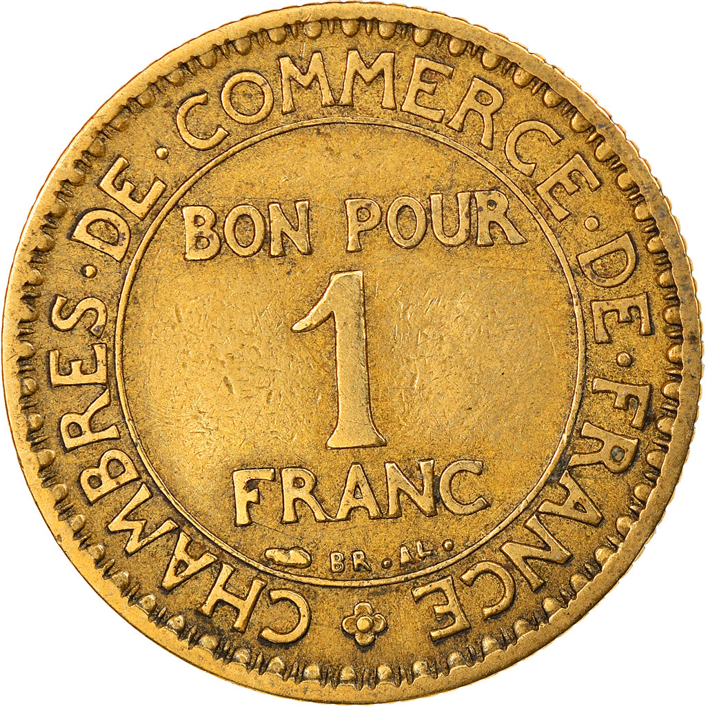 Monnaie, France, Chambre de commerce, Franc, 1926, Paris, TB+, Aluminum-Bronze