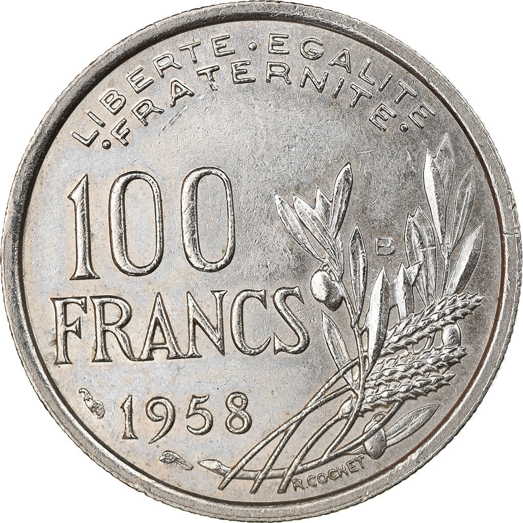 Monnaie, France, Cochet, 100 Francs, 1958, Beaumont - Le Roger, SUP