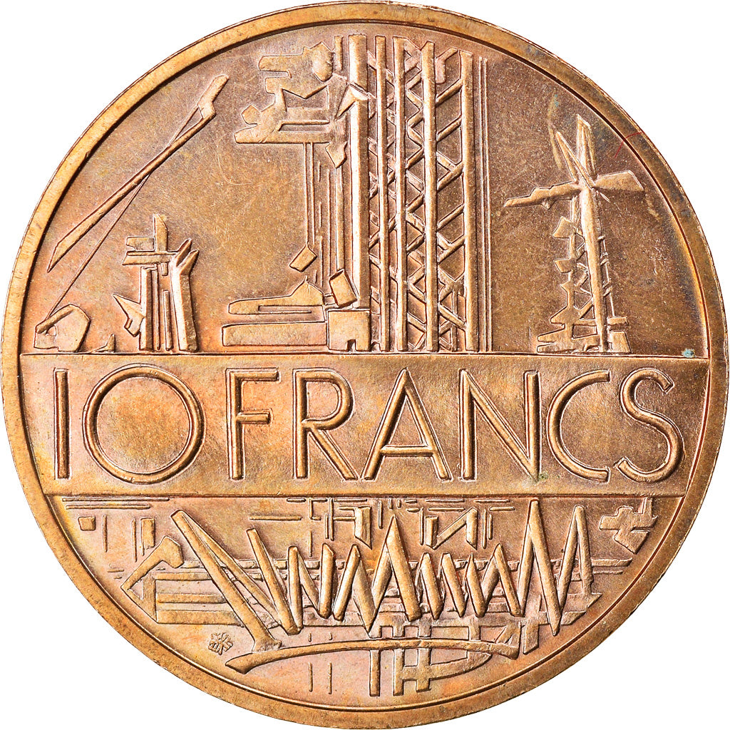 Moneta, Francia, Mathieu, 10 Francs, 1983, Paris, Tranche B, SPL, Nichel-ottone