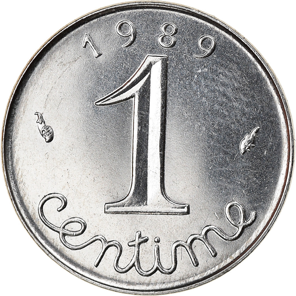 Münze, Frankreich, Épi, Centime, 1989, Paris, UNZ, Stainless Steel, KM:928