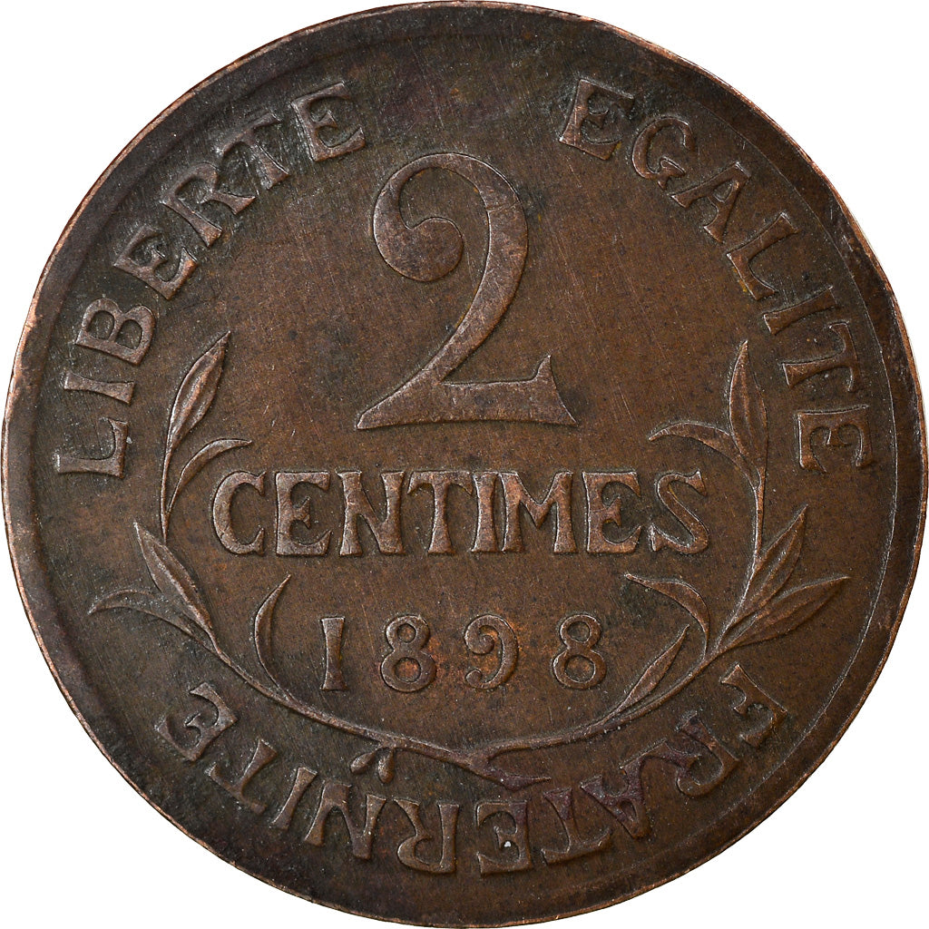 Monnaie, France, Dupuis, 2 Centimes, 1898, Paris, TTB, Bronze, Gadoury:107