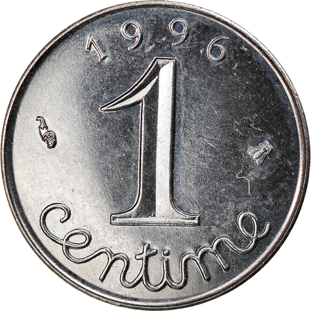 Moneda, Francia, Épi, Centime, 1996, Paris, EBC, Acero inoxidable, KM:928