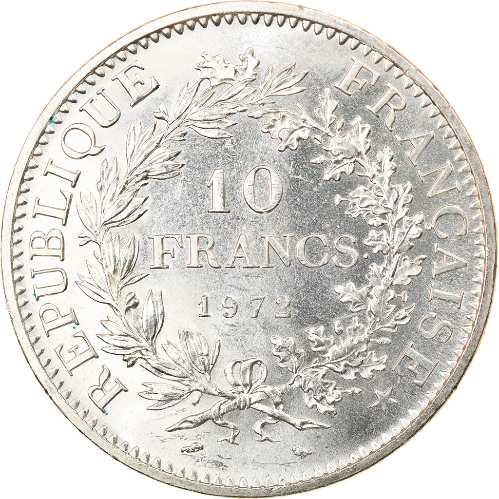 Moneta, Francia, Hercule, 10 Francs, 1972, Paris, SPL, Argento, KM:932