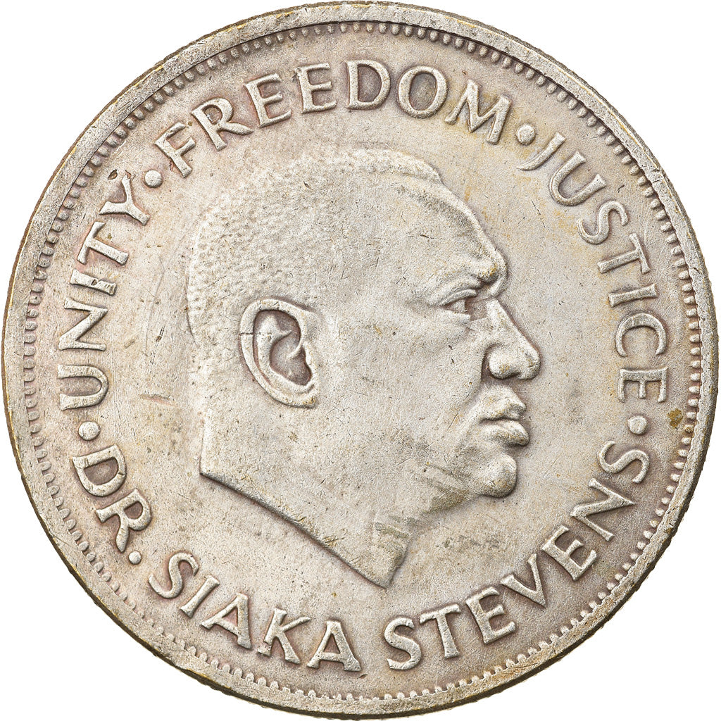 Moneta, Sierra Leone, Leone, 1974, British Royal Mint, BB, Rame-nichel, KM:26