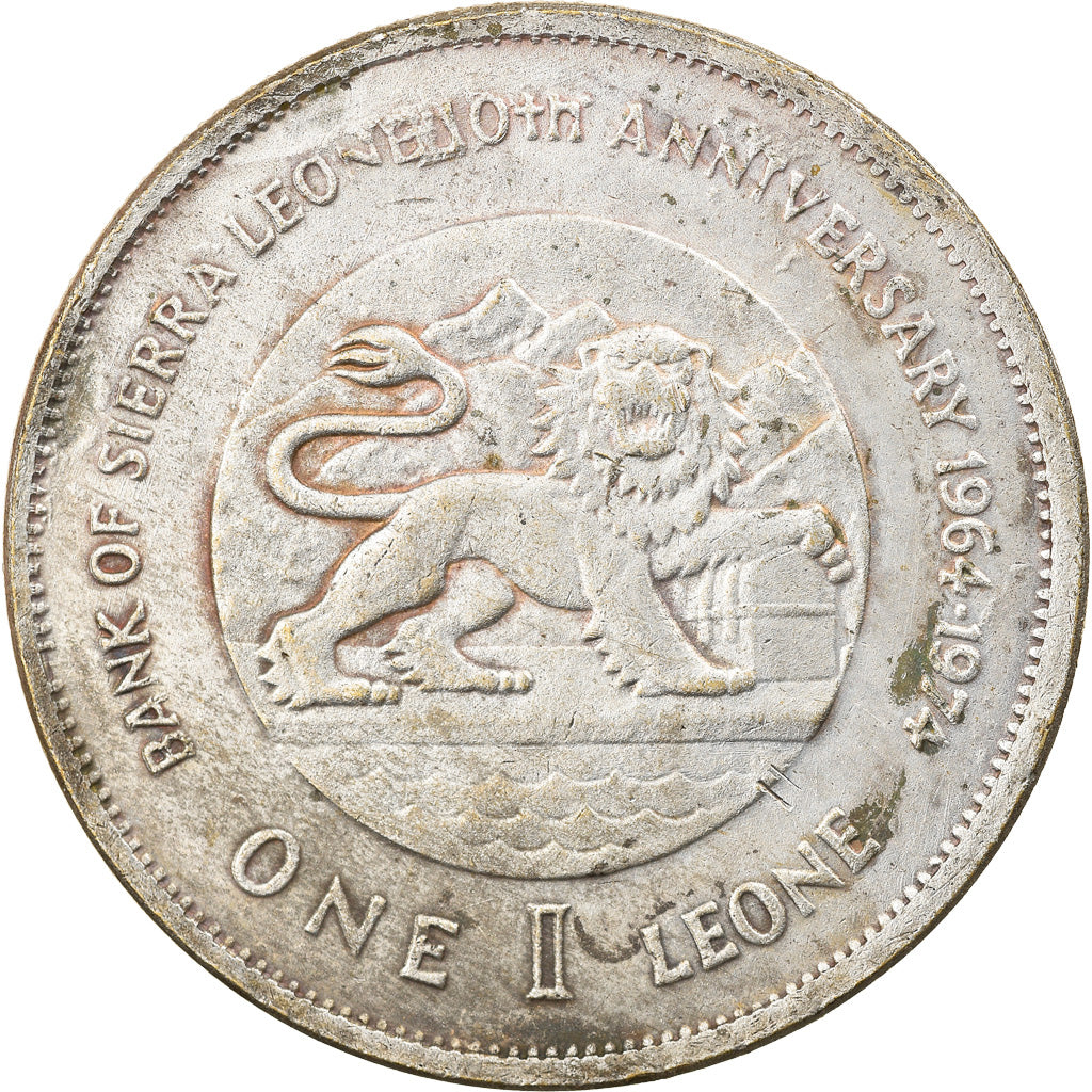 Moneta, Sierra Leone, Leone, 1974, British Royal Mint, BB, Rame-nichel, KM:26