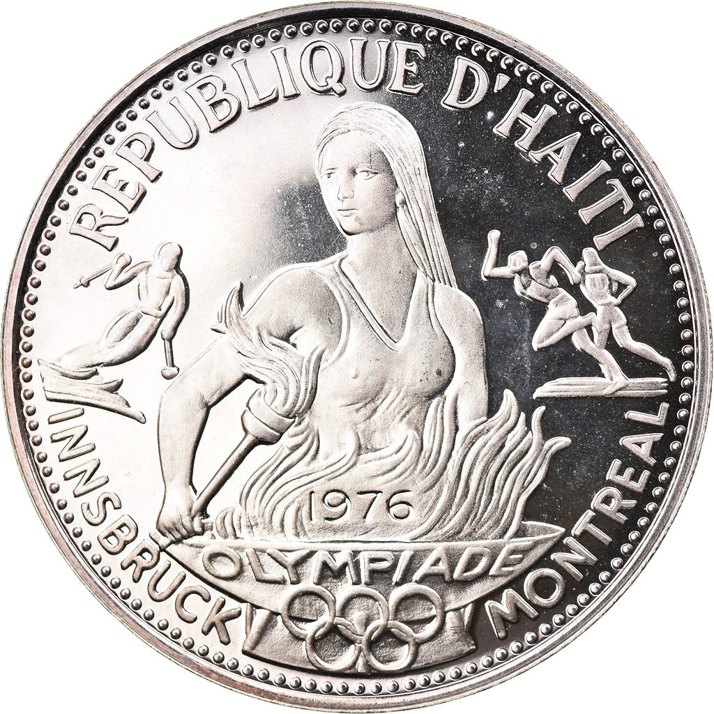 Monnaie, Haïti, 50 Gourdes, 1974, Proof, SUP+, Argent, KM:113.1
