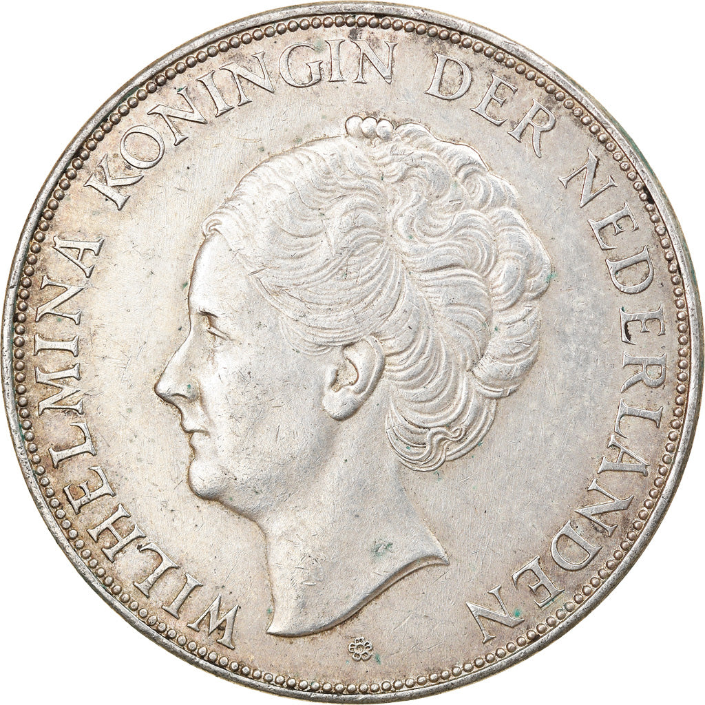 Münze, Niederlande, Wilhelmina I, 2-1/2 Gulden, 1939, SS, Silber, KM:165
