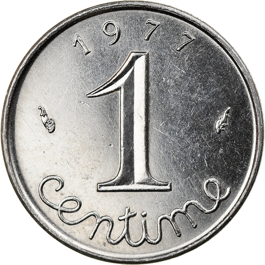 Moneta, Francia, Épi, Centime, 1977, Paris, SPL, Acciaio inossidabile, KM:928
