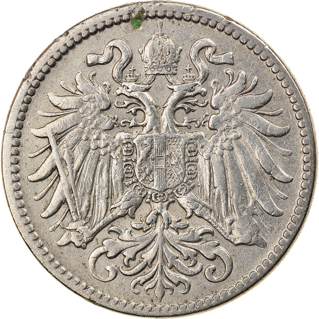 Coin, Austria, Franz Joseph I, 10 Heller, 1910, EF(40-45), Nickel, KM:2802