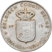 Monnaie, Congo belge, RUANDA-URUNDI, Franc, 1958, TB+, Aluminium, KM:4
