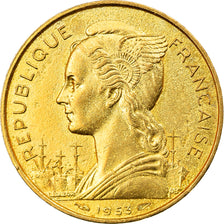 Monnaie, Madagascar, 20 Francs, 1953, Paris, SUP, Aluminum-Bronze, KM:7