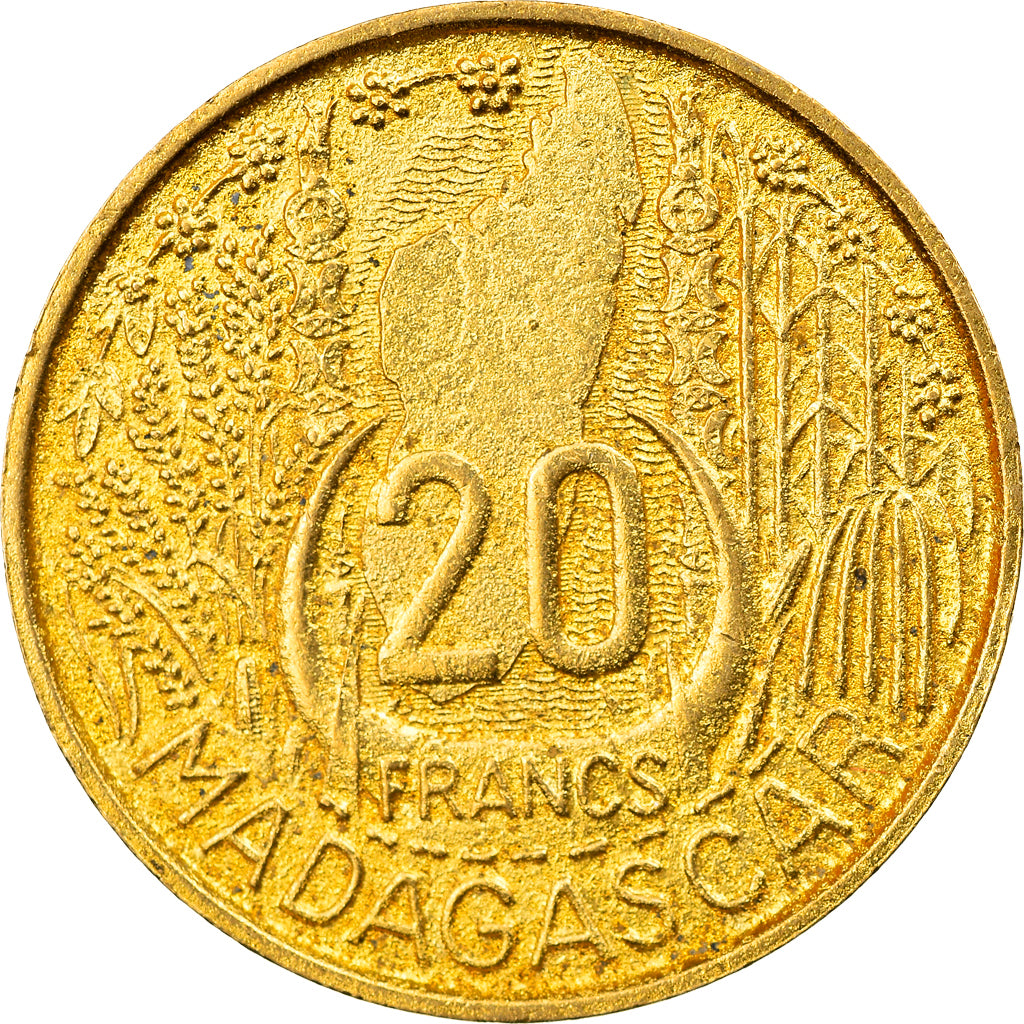 Monnaie, Madagascar, 20 Francs, 1953, Paris, SUP, Aluminum-Bronze, KM:7