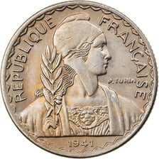 Münze, FRENCH INDO-CHINA, 10 Cents, 1941, Paris, VZ, Copper-nickel, KM:21.1a