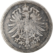 Monnaie, GERMANY - EMPIRE, Wilhelm I, 20 Pfennig, 1876, Frankfurt am Main, TB