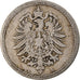 Monnaie, GERMANY - EMPIRE, Wilhelm I, 5 Pfennig, 1888, Berlin, TB+